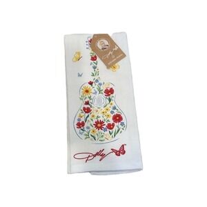Dolly Parton Kitchen Towel 15"×25" Wildflowers Guitar NWT Rare 2025 COLLECTION